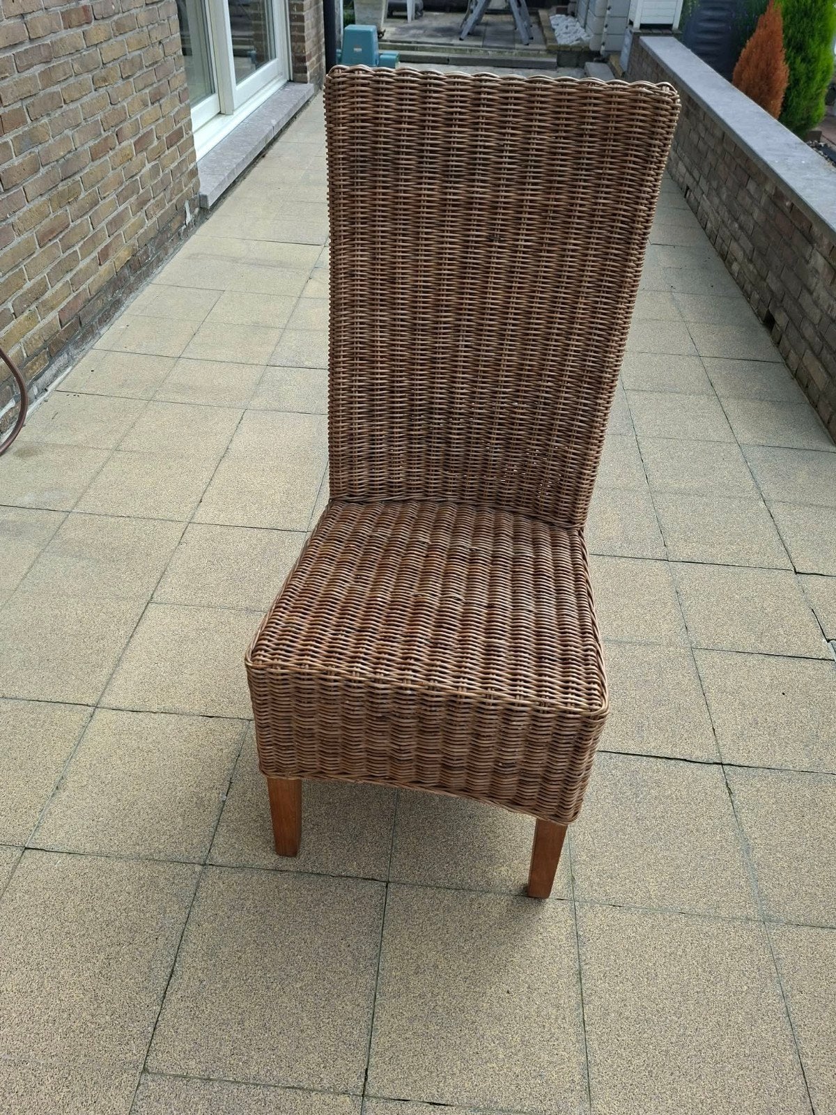 Te koop 6 rotan stoelen, Ophalen