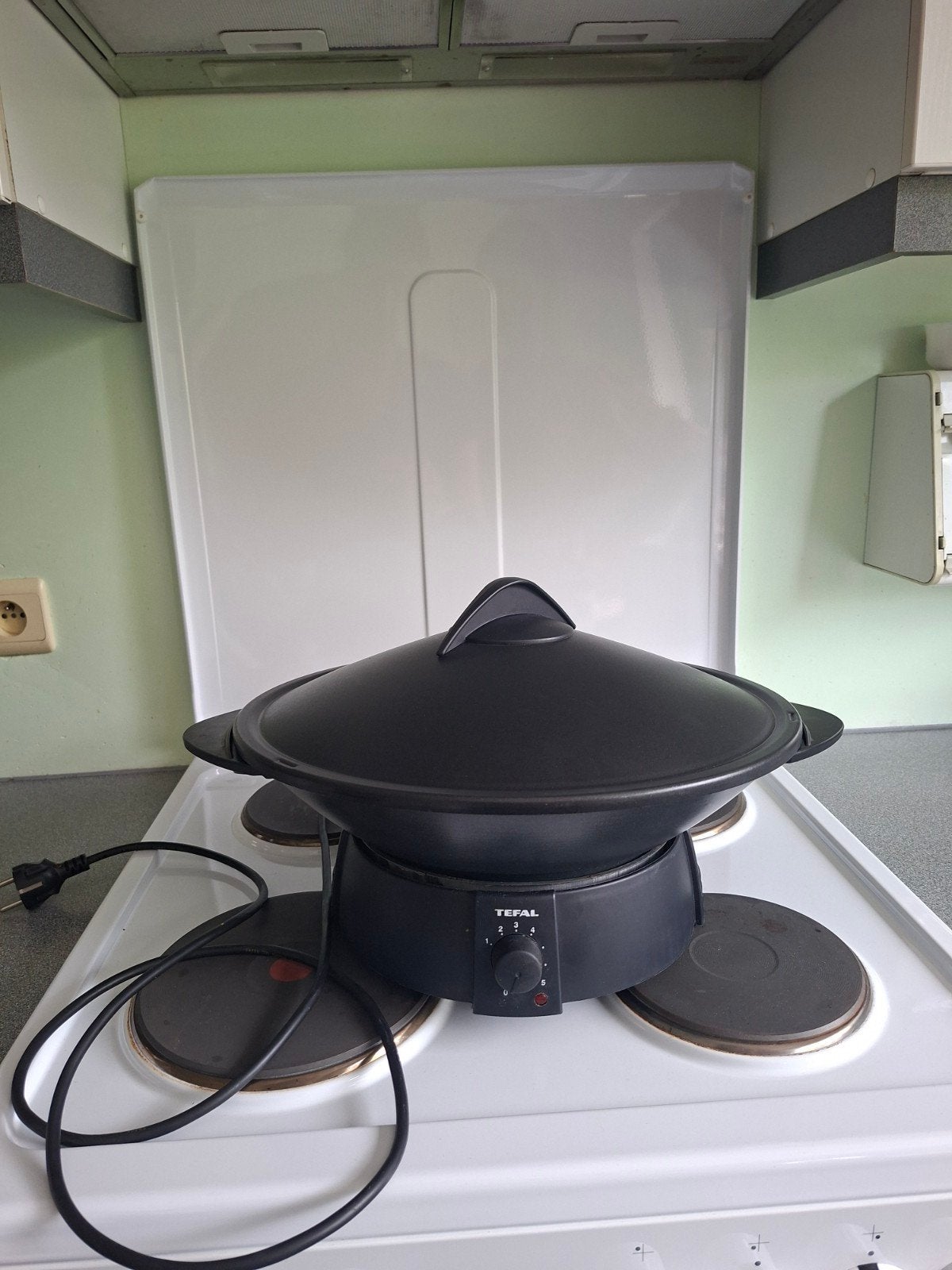 Wokpan Tefal, Ophalen of Verzenden, Gebruikt, Wok, Tefal