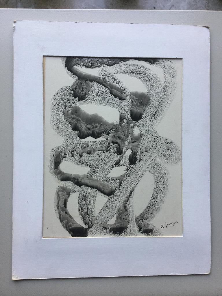 vintage. origineel  kunstwerk van Robert.Geenens 1957, Enlèvement ou Envoi