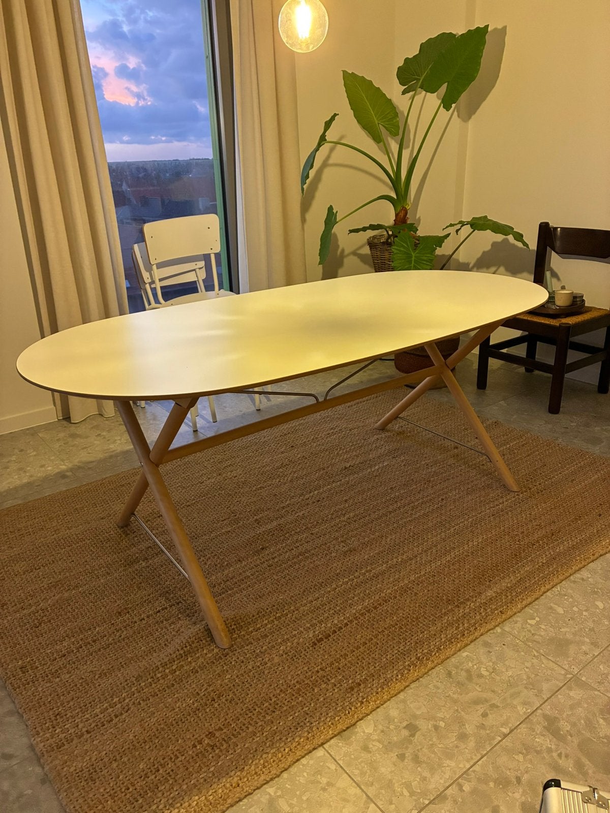 Ikea dalshult witte tafel, Huis en Inrichting, Ophalen, Gebruikt