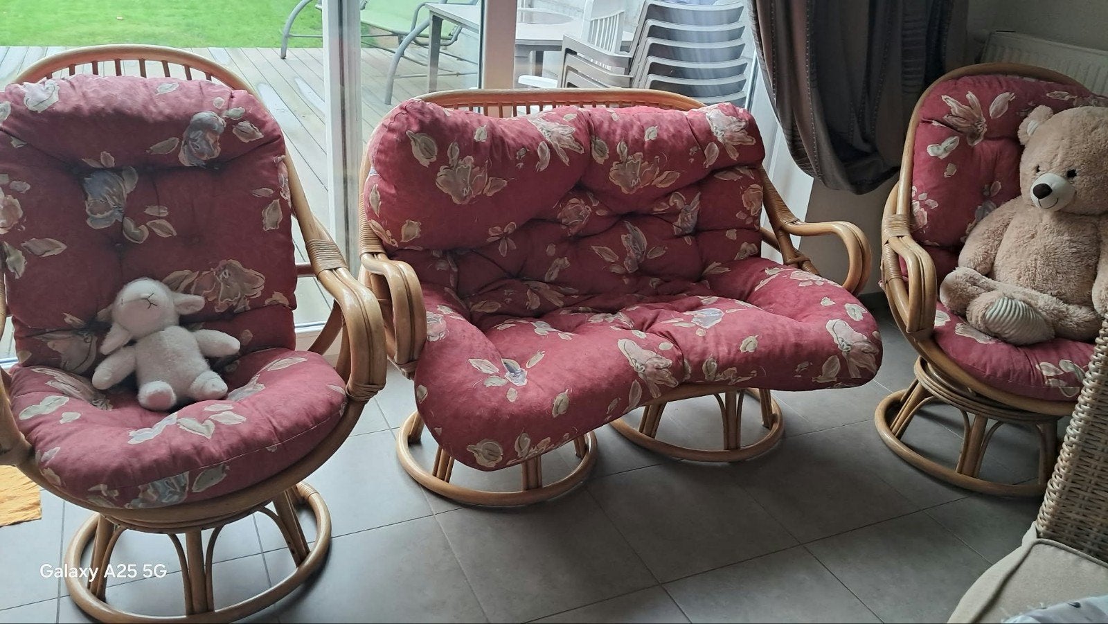 Rotan zetels, Ophalen, Gebruikt, Rustiek, 150 tot 200 cm