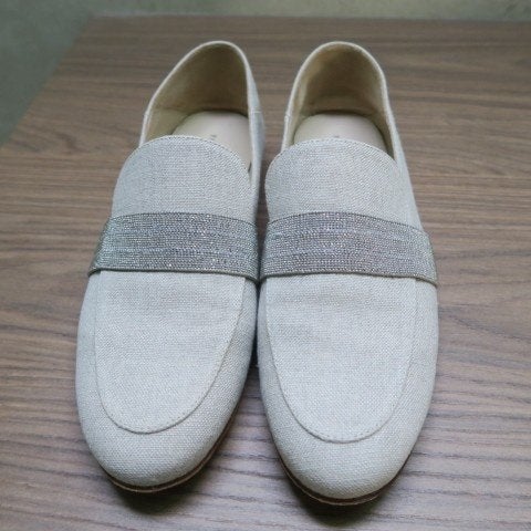 Loafers bies strass Fabiana Filippi mt 39, Kleding | Dames, Schoenen met lage hakken, Beige, Ophalen of Verzenden, Zo goed als nieuw