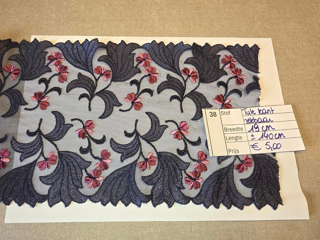 Diverse stoffen kant voor lingerie, Hobby en Vrije tijd, Stoffen en Lappen, Ophalen of Verzenden, Nieuw, Kant