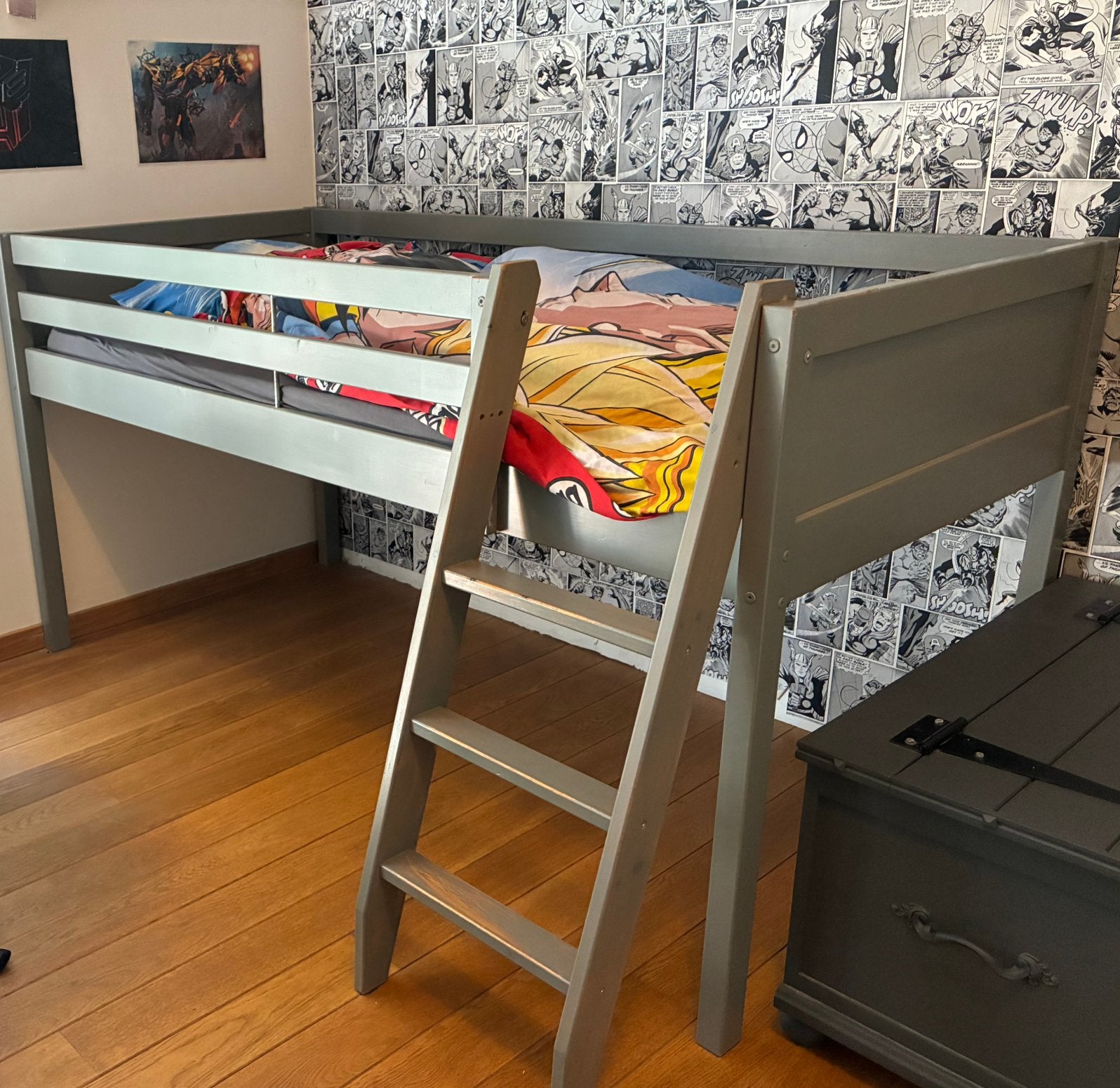 Lit mezzanine avec échelle disponible a partir du 20/07/26, Kinderen en Baby's, Kinderkamer | Stapelbedden en Hoogslapers, Gebruikt