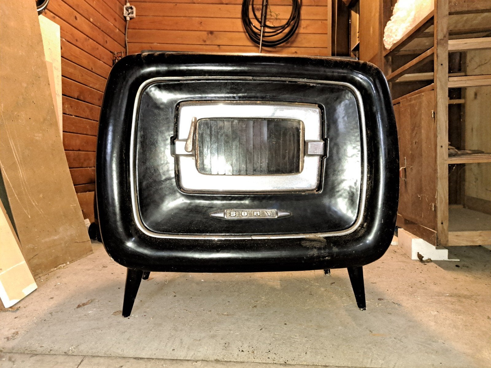 oude kachel mooi retro model somy, Ophalen