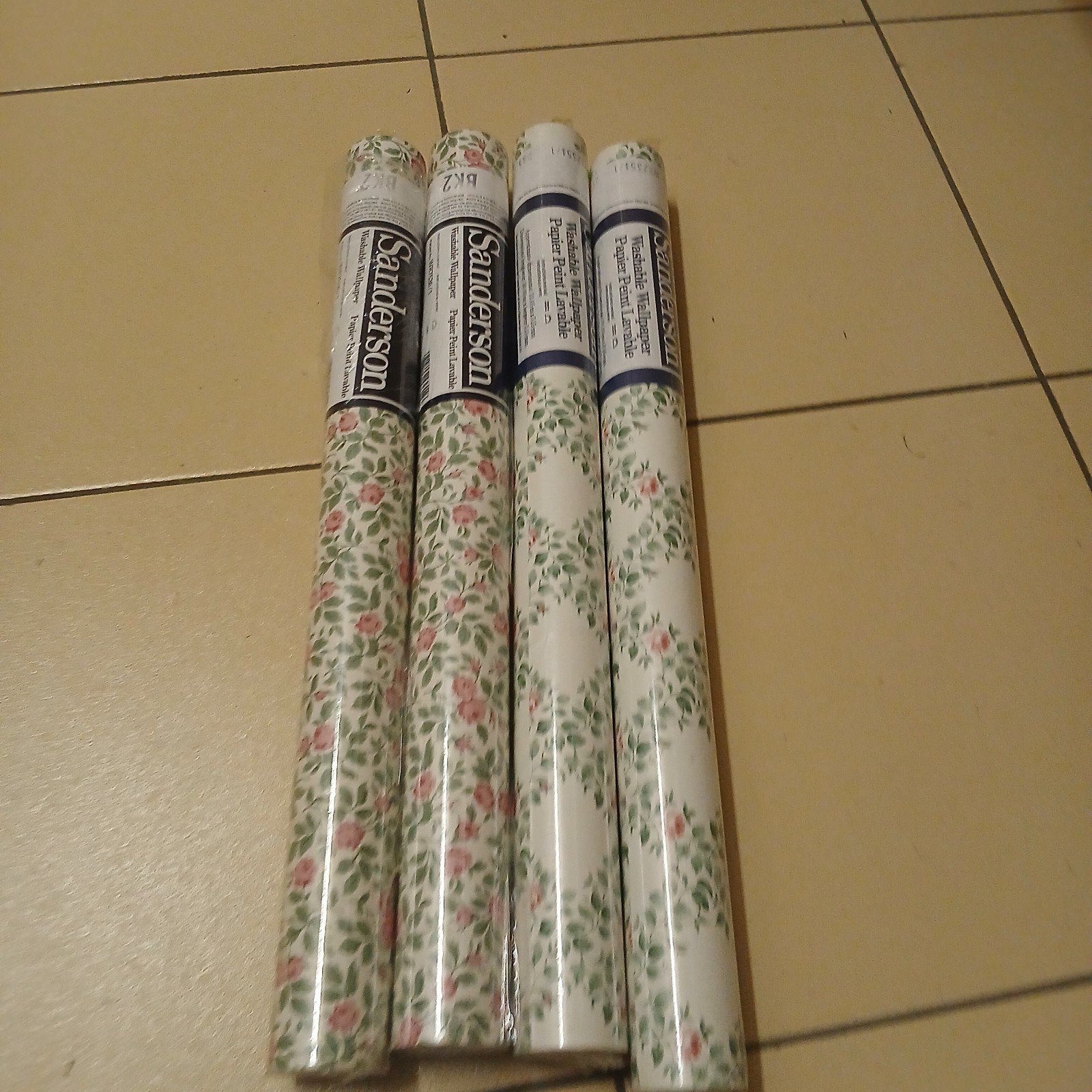 SANDERSON 4 rollen nieuw behang, Bloemen, Overige merken, Ophalen of Verzenden, 25 tot 50 m²