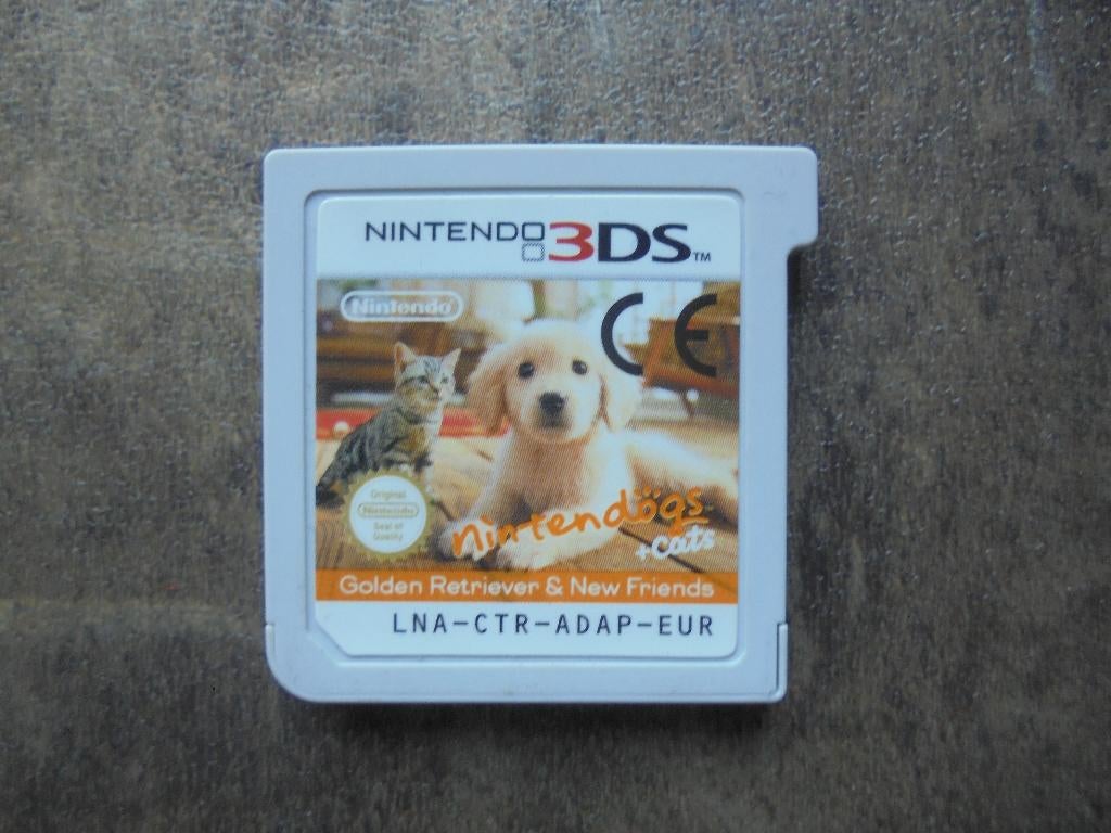 Nintendogs Golden Retriever voor 3DS (zie foto's), Gebruikt, 1 speler, Ophalen of Verzenden, Vanaf 3 jaar