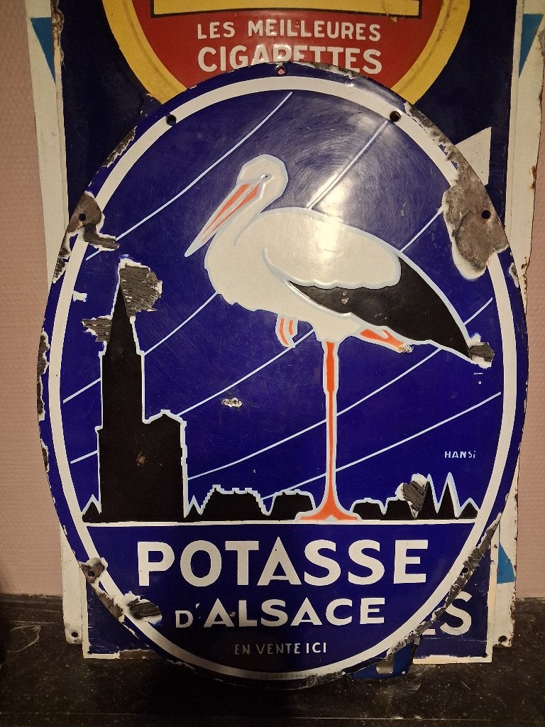 Om dit mooie potas in beslag te nemen, Ophalen of Verzenden, Gebruikt, Reclamebord