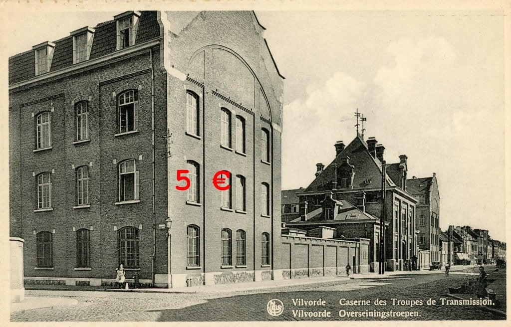 carte postale - Caserne des troupes de transmission Vilvorde, Envoi