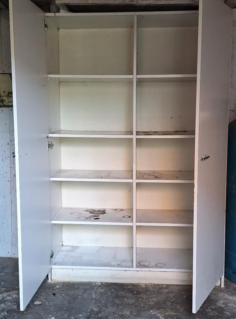 Garagekast met legplanken, Huis en Inrichting, Woonaccessoires | Wandplanken en Boekenplanken, Ophalen, Gebruikt