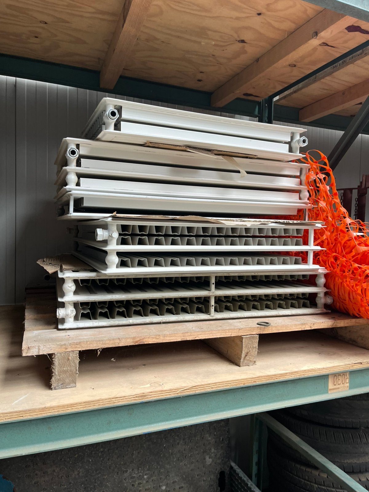 Pallet radiatoren, Ophalen, Gebruikt