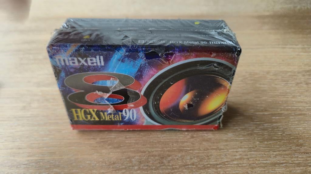 Lot de 2 rubans adhésifs Maxell P5-90HGX Metal 90 8 mm/Hi8, Enlèvement ou Envoi, Neuf, dans son emballage, 2 à 25 cassettes audio