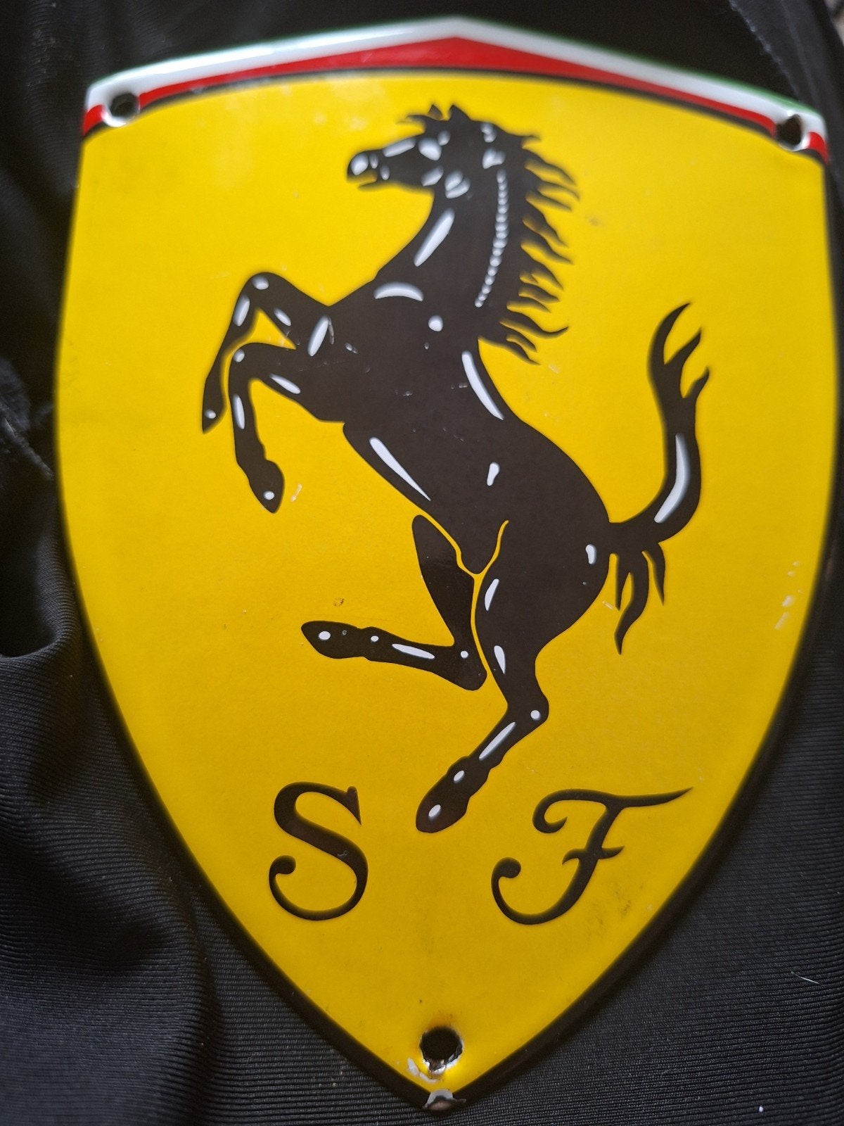 Ferrari SF metalen/emaille wandbord – zeer mooie staat, Ophalen, Nieuw