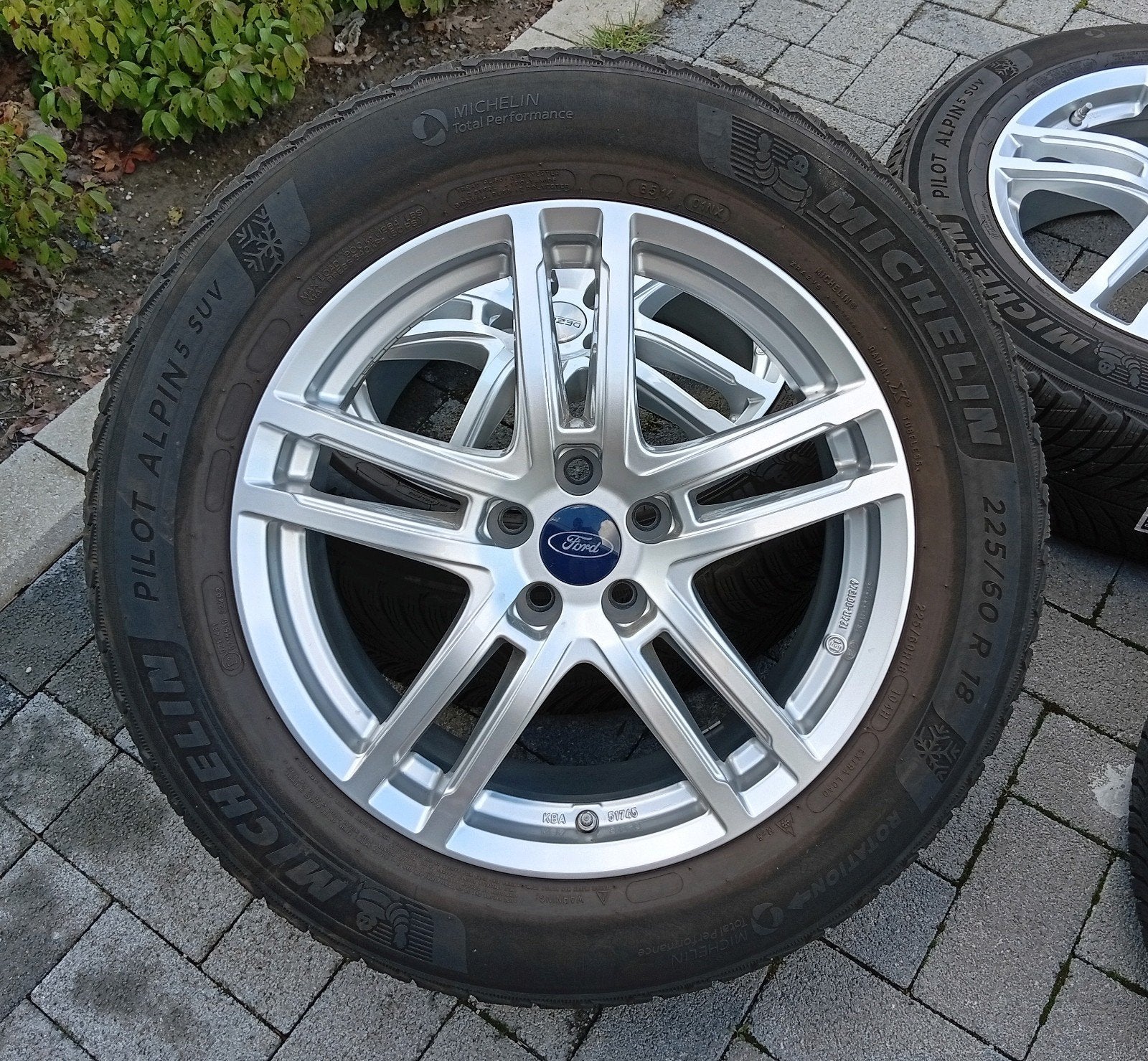 Winterbanden velgen alu Ford Kuga ST 18inch 5x108 7&8mm ❄️, Ophalen, Zo goed als nieuw