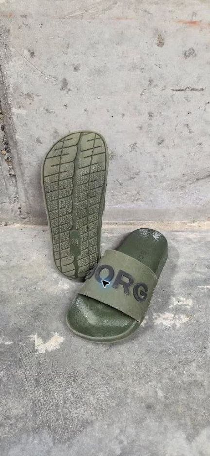 Björn Borg badslippers olijfgroen – maat 28, Enlèvement, Utilisé, Autres types