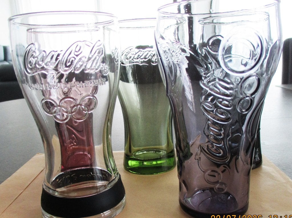 5 diverse Coca Cola glazen, Ophalen of Verzenden, Nieuw, Frisdrankglas