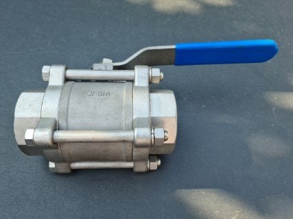 RVS bolkraan  van 1,5 duim (3-delig), Ophalen, Nieuw, Inox, Kraan