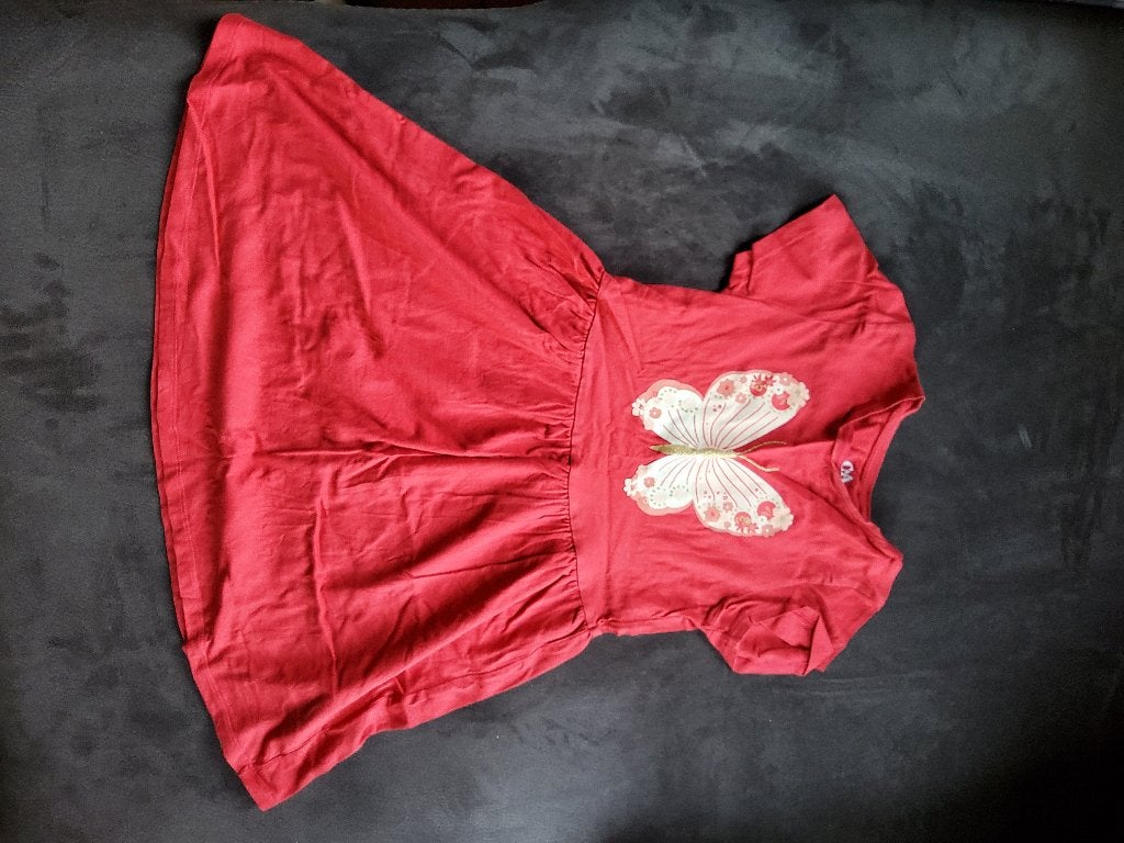 Kleedje vlinder, Kinderen en Baby's, Kinderkleding | Maat 128, Ophalen, C&A, Meisje, Zo goed als nieuw