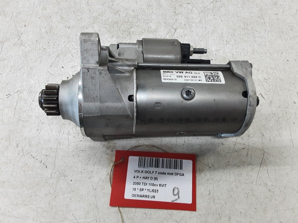 STARTMOTOR Volkswagen Golf VII (AUA) (02E911022C), Gebruikt, Volkswagen, Volkswagen AG, Kundenbetreuung@volkswagen.de