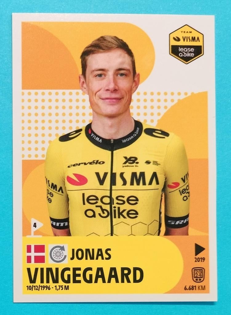 Jonas Vingegaard sticker Panini Tour de France 2025, Verzamelen, Ophalen of Verzenden, Nieuw