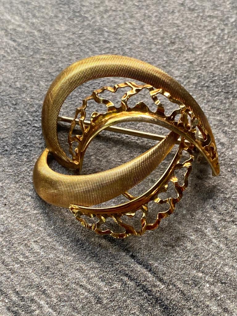 14k gouden broche, Handtassen en Accessoires, Broches, Ophalen, Zo goed als nieuw