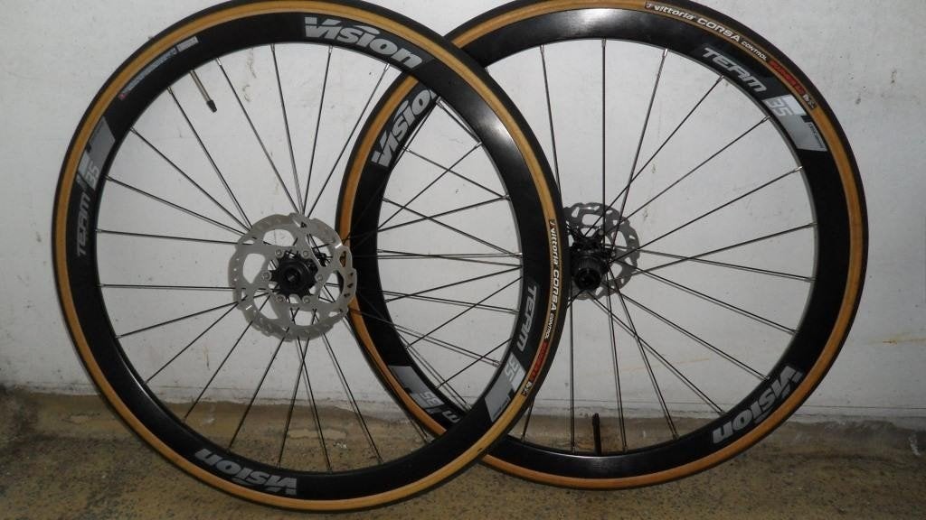 Wielen Koersfiets Merk Vision Team 35 mm, Fietsen en Brommers, VISION, Zo goed als nieuw, Racefiets, Ophalen