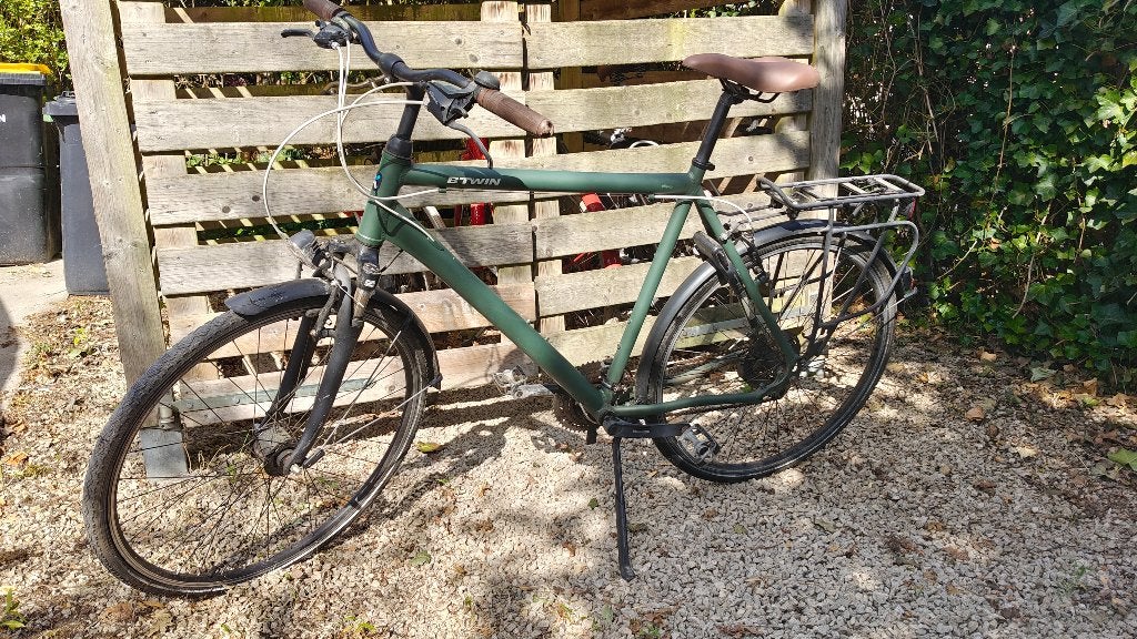 Herenfiets, Fietsen en Brommers, Gebruikt, Velgrem, Versnellingen, Ophalen