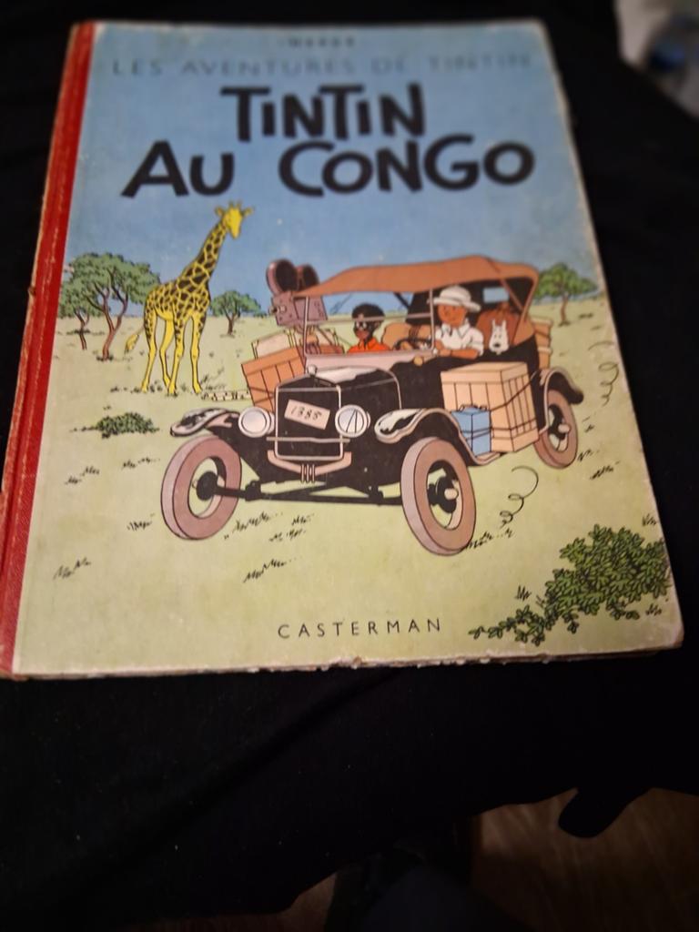 Tintin au Congo. Casterman 1947. Publie en 1950., Livres, Enlèvement ou Envoi, Une BD, Utilisé, Hergé