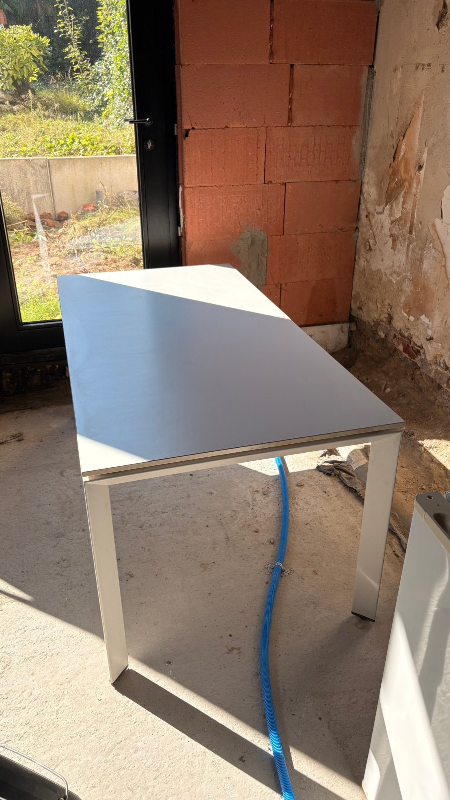Witte tafel, Ophalen, Gebruikt, Rechthoekig