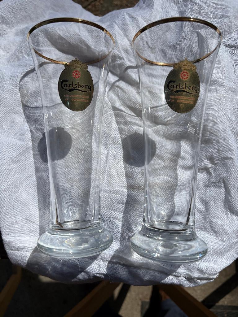 Carlsbourg (2 verres), Collections, Enlèvement ou Envoi, Utilisé, Verre ou Verres, Autres marques