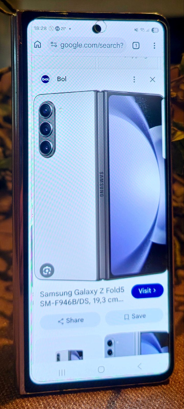 Samsung Galaxy Z Fold5 5G 256 Go — Comme neuf, 10 mégapixels ou plus, Comme neuf, Enlèvement, Sans abonnement