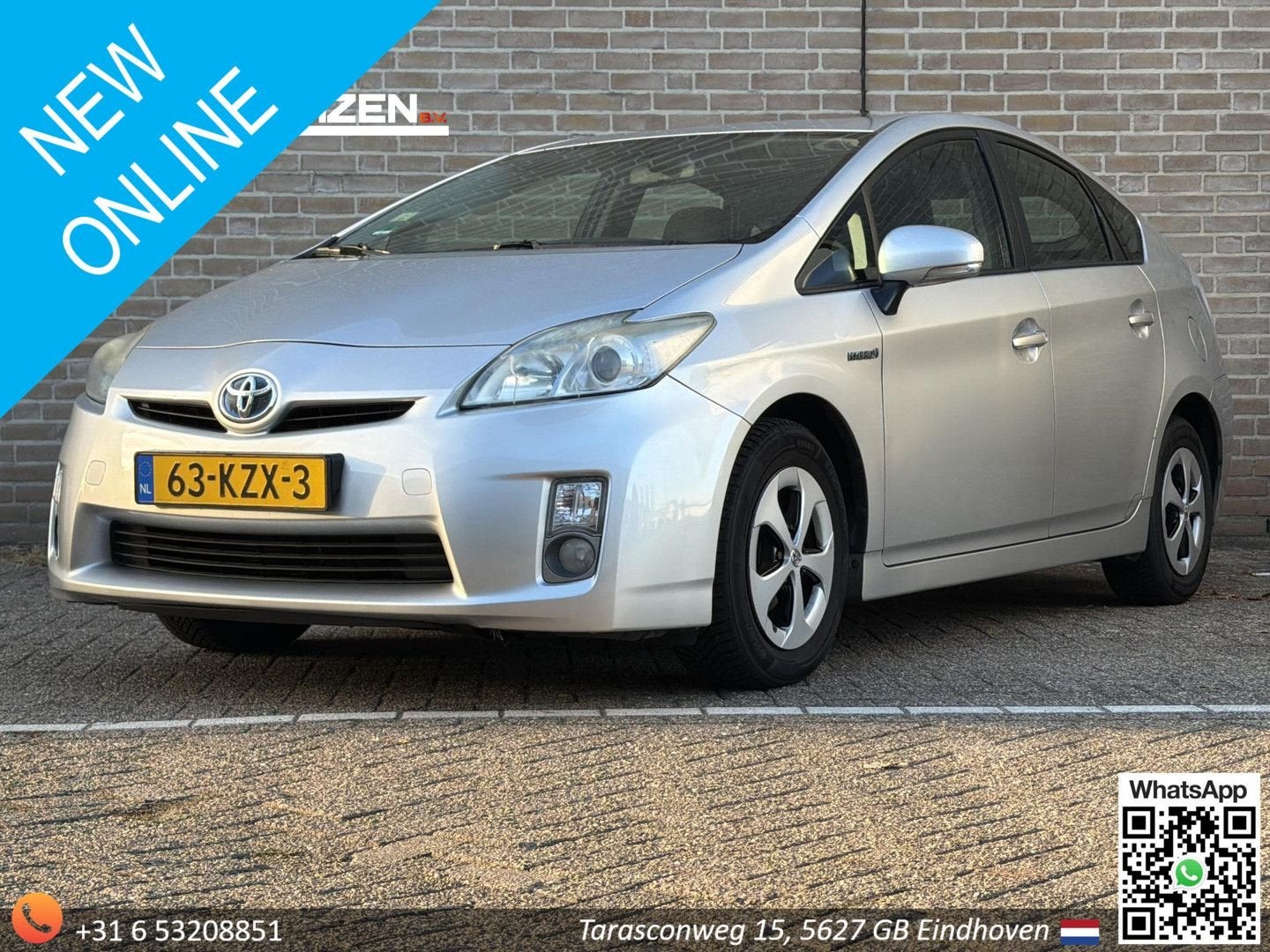 Toyota Prius 1.8 Aspiration, Autos, Argent ou Gris, Achat, Entreprise, Berline