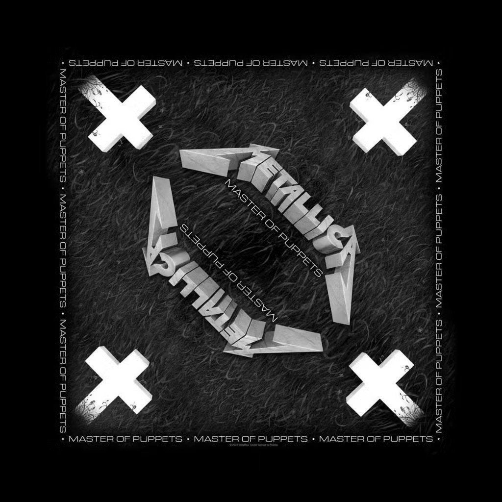 Metallica - Master of Puppets Bandana officiële merchandise, Ophalen of Verzenden, Nieuw
