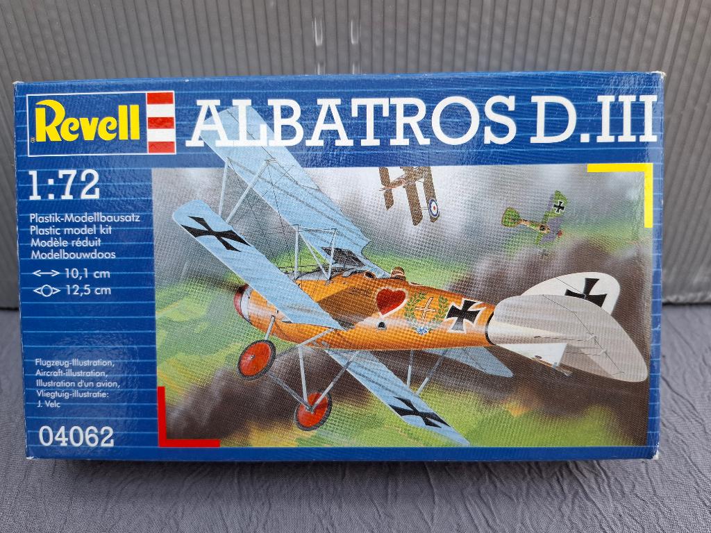 REVELL Albatros D.III 1/72 04162 vliegtuigmodel verzegeld, Ophalen, Vliegtuig, Revell