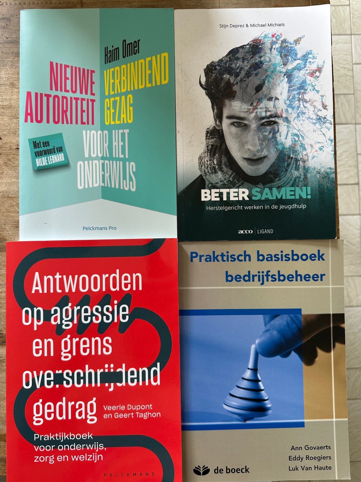 Studieboeken in nieuwstaat (opvoeding/gedrag/boekhouding), Enlèvement ou Envoi