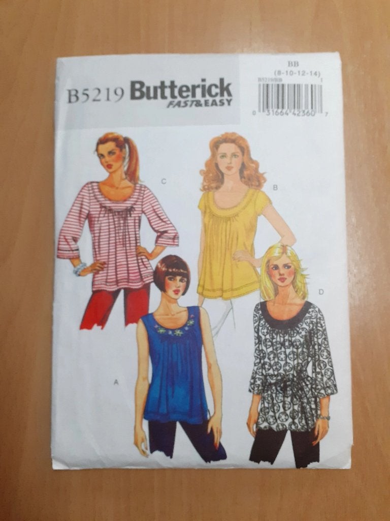 Naaipatroon Butterick 5219, Hobby en Vrije tijd, Kledingpatronen, Overige merken, Overige typen, Vrouw, Ophalen of Verzenden