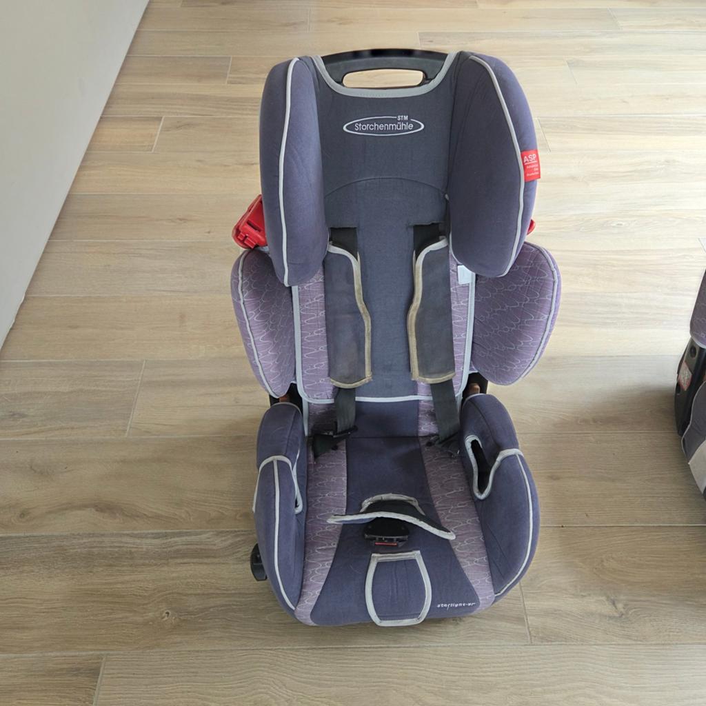 2 autostoelen van Storchenmühle  (kan ook apart), Kinderen en Baby's, Autostoeltjes, Autogordel of Isofix, Gebruikt, 9 t/m 18 kg