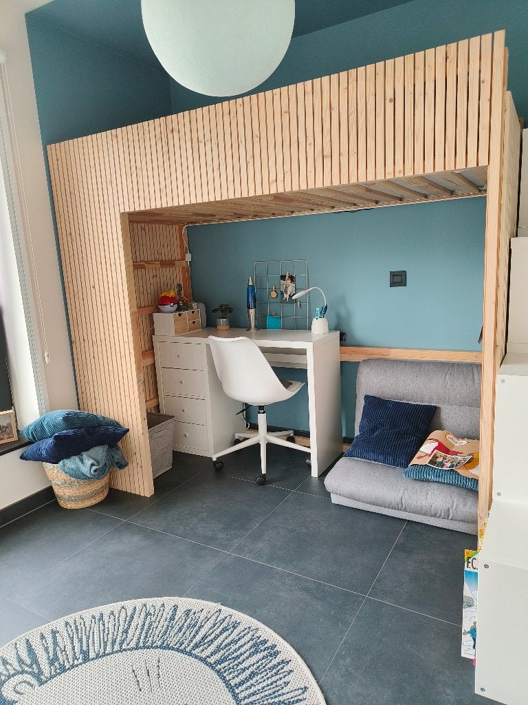 Hoogteslaper bed kura ikea bewerkt, Ophalen, Zo goed als nieuw, Hoogslaper