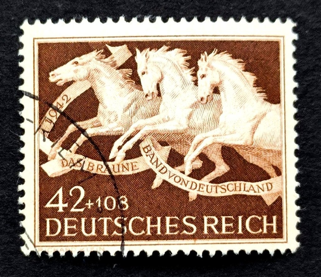 Deutsches Reich: Das Braune Band 1942, Postzegels en Munten, Ophalen of Verzenden, Overige periodes, Gestempeld