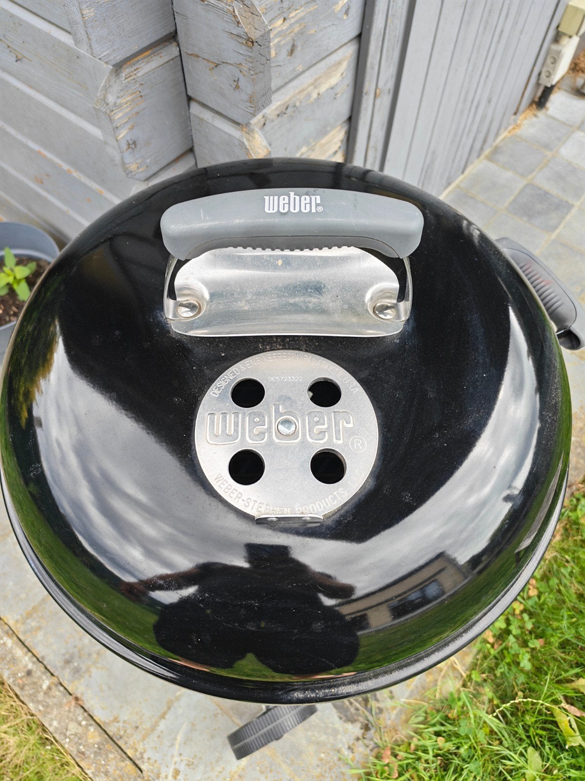 Weber Houtskoolbarbecue 47 cm, Tuin en Terras, Houtskoolbarbecues, Ophalen, Gebruikt, Weber