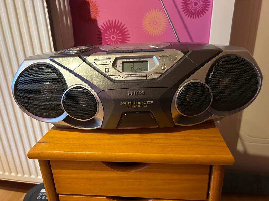 Radio cd, cassette Philips, Enlèvement, Comme neuf, Radio