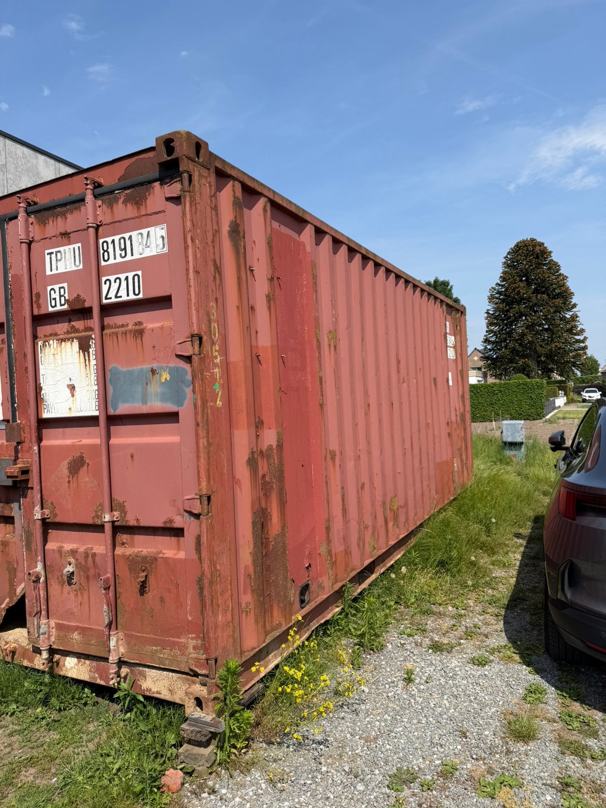 20 Ft werfcontainer, Ophalen