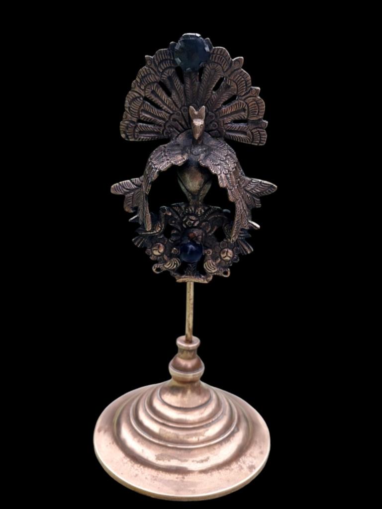 Broche antique du Pérou Paon montée sur socle, Antiquités & Art, Enlèvement