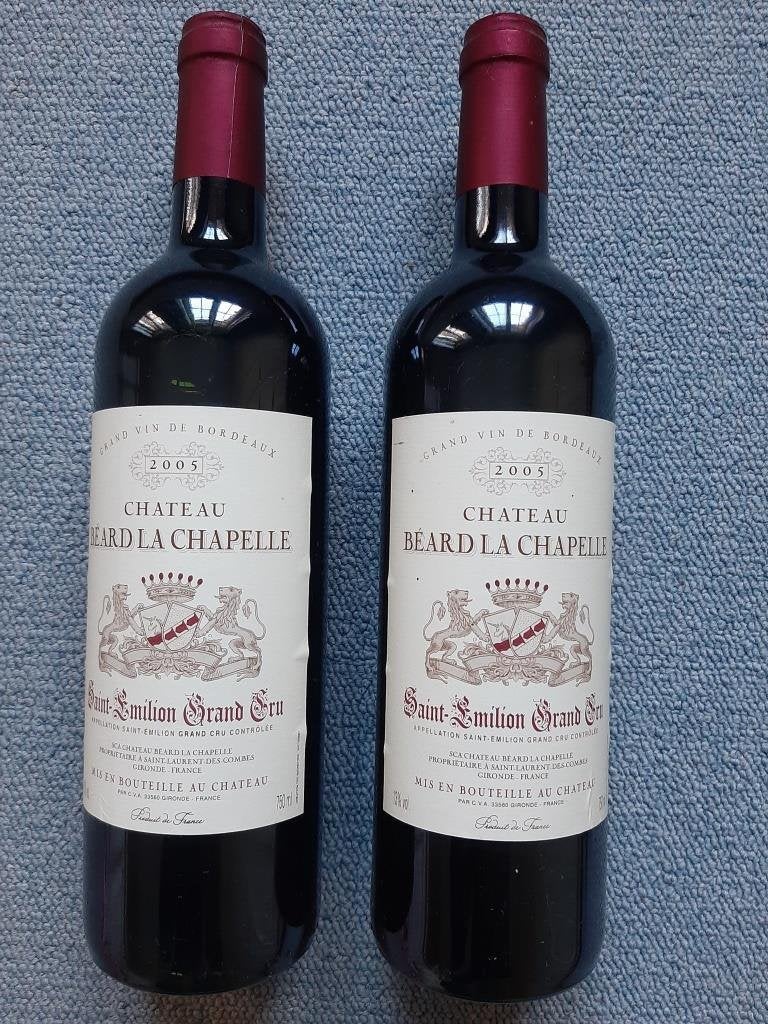 Château Béard 2012 Saint Emilion Grand Cru, Collections, Neuf, Enlèvement ou Envoi, Pleine, Vin rouge