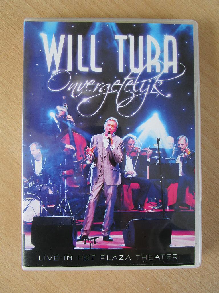 WILL TURA = ONVERGETELIJK -LIVE IN HET PLAZA  THEATER- DVD, Cd's en Dvd's, Ophalen of Verzenden, Zo goed als nieuw, Levenslied of Smartlap