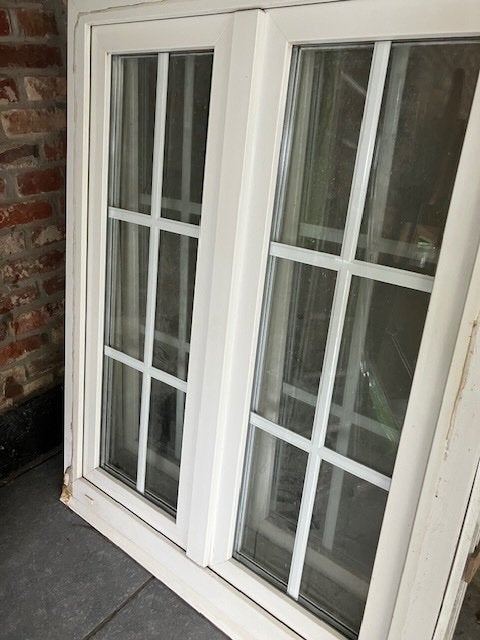 2 PVC ramen, Double vitrage, 120 à 160 cm, Fenêtre de façade ou Vitre, Enlèvement