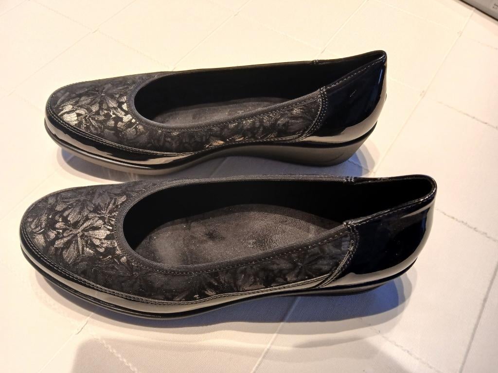 Zwarte schoenen van het merk Ara maat 40 (6,5), Comme neuf, Enlèvement, Sabots, Noir