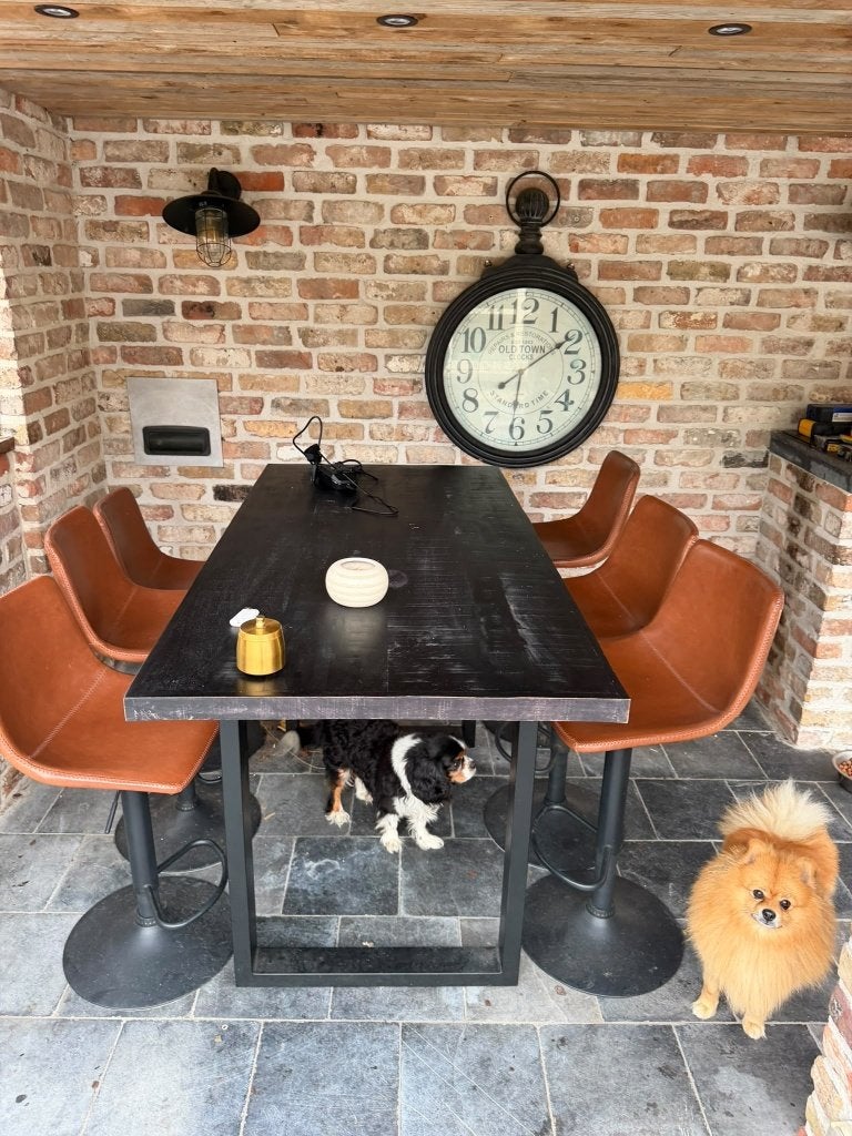 table de bar avec chaises à vendre, Maison & Meubles, Enlèvement, Utilisé