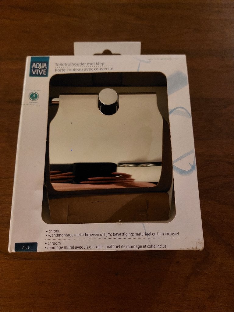 WC rol houder     µ1u, Huis en Inrichting, Ophalen, Wit