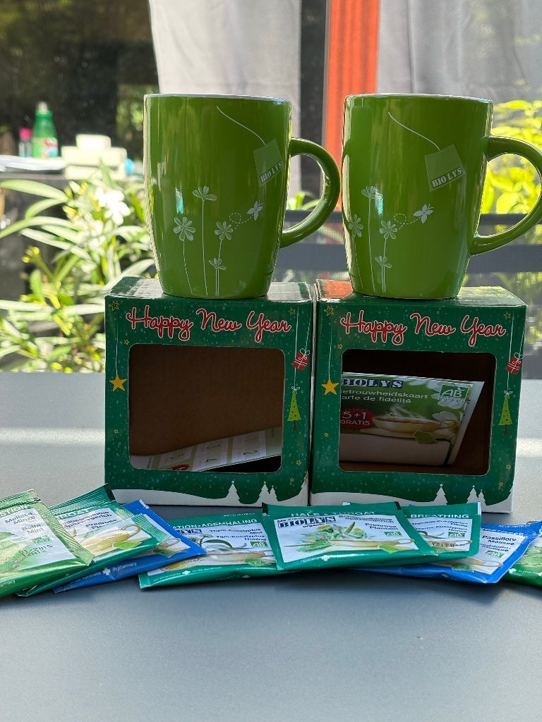 Mug de Noël Biolys 2 pièces avec coffret cadeau, Enlèvement ou Envoi, Neuf